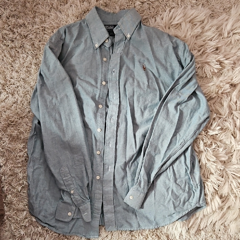 Ralph Lauren Light Green Casual Button Down Shirt